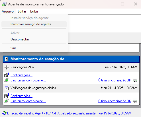 N-Sight RMM - Como remover e adicionar o serviço do agente RMM – ADDEE